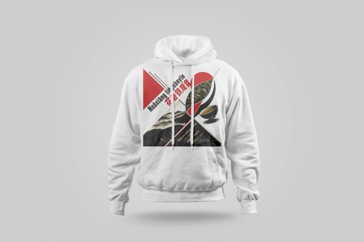 Hoodie — Floral Tie Guan Yin